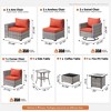 XIZZI Premium Outdoor Swivel Chair Sofa Set in 7 Colors, Modular Patio Seating with Swivel Chairs, Add-Ons Like Coffee Table and Fire Pit - 2 of 4