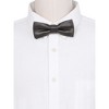 INSPIRE CHIC Men's PU leather Pre-tied Adjustable Bow Tie - 4 of 4