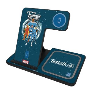 Keyscaper Marvel Fantastic 4 Badge 15-Watt 3 in 1 Charging Station - 1 of 4