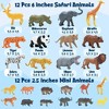 24-Piece Safari & Zoo Animal Figures Set, Realistic Plastic Toys for Educational Play and Birthday Party Supplies - 4 of 4