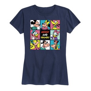 Women's - Disney - Mickey and Friends Grid Short Sleeve Graphic T-Shirt - 1 of 4