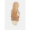 Caqueta Metallic Rhinestone Clear Wedge Women Sandals - 4 of 4
