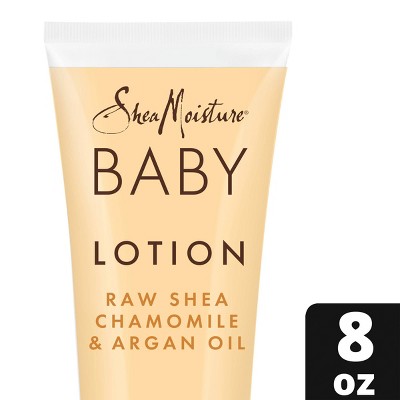 SheaMoisture Baby Lotion Raw Shea + Chamomile + Argan Oil Calm & Comfort for All Skin Types - 8 fl oz