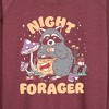 Women's - Instant Message - Night Forager Lightweight French Terry Wide Neck Long Sleeve Graphic Shirt - 2 of 4