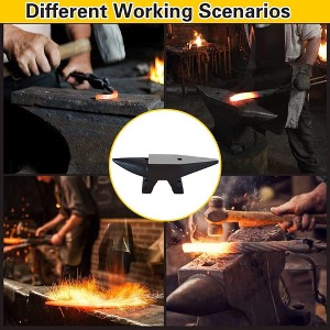 Single Horn Anvil, High Hardness Blacksmith Anvil with Stable Base for Bending and Shaping - 1 of 4