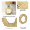Metal Vase - Hammered Aluminum Decorative Flower Holder, Modern Round Cut-Out Design for Home, Office & Living Room - Elegant Table Vase - 11" Gold - 3 of 4