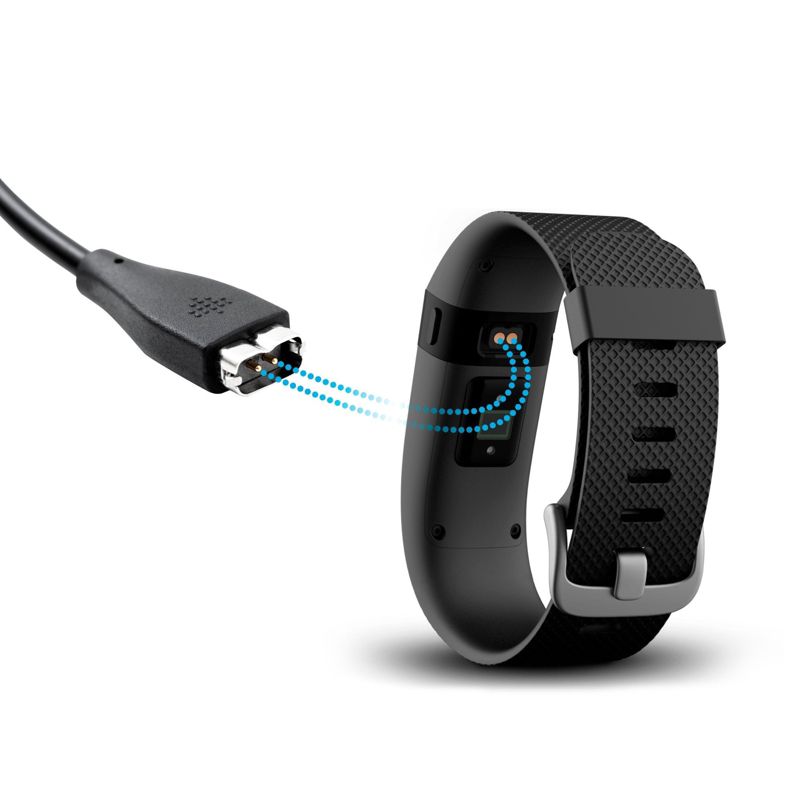 Insten USB Charging Cable Compatible with Fitbit Charge HR Fitness Tracker, Black, 9.5 in, 2 of 5