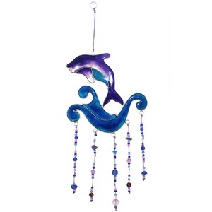 Beachcombers Small Purple Dolphin Windchime - 1 of 2
