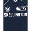 Disney Nightmare Before Christmas Jack Skellington Mesh Soccer Jersey Athletic V-neck Raglan T-Shirt Adult - 3 of 4