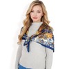 Anna-Kaci Women's Floral Paisley Satin Silk Scarf with Vibrant Prints and Elegant Square Design - 4 of 4