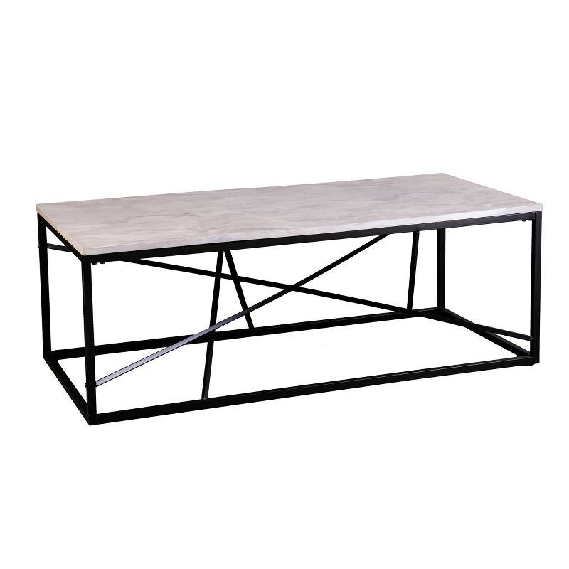 Arendale Faux Marble Coffee Table Matte Black - Aiden Lane, 5 of 10