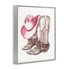 Stupell Industries Pink Glam Cowgirl Boots Black Framed Giclee Art - 3 of 4