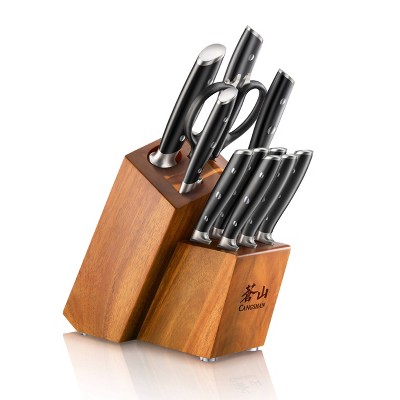 Schmidt Bros Cutlery Highline 14pc Knife Block Set Black/silver : Target