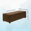 Unique Bargains Stretchy Soft Comfortable Rectangular Foot Stool Cover - 2 of 4