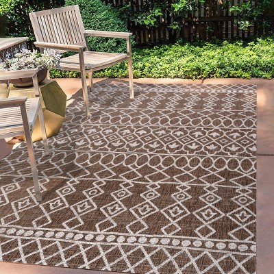 Kafel  Bohemian Indoor/Outdoor Area Rug  - JONATHAN Y