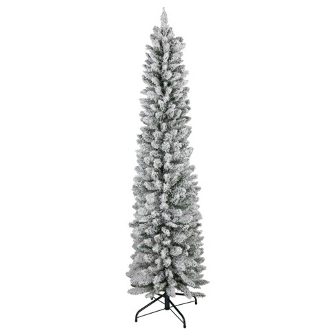 Northlight 6' Flocked North River Pine Pencil Artificial Christmas Tree, Unlit - image 1 of 4