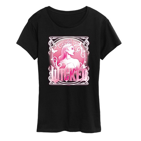 Women's - Wicked - Glinda Pink Logo Short Sleeve Graphic T-Shirt - image 1 of 4