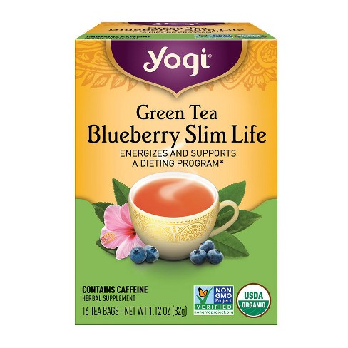 Yogi Tea - Green Tea Blueberry Slim Life Tea - 16ct - image 1 of 4