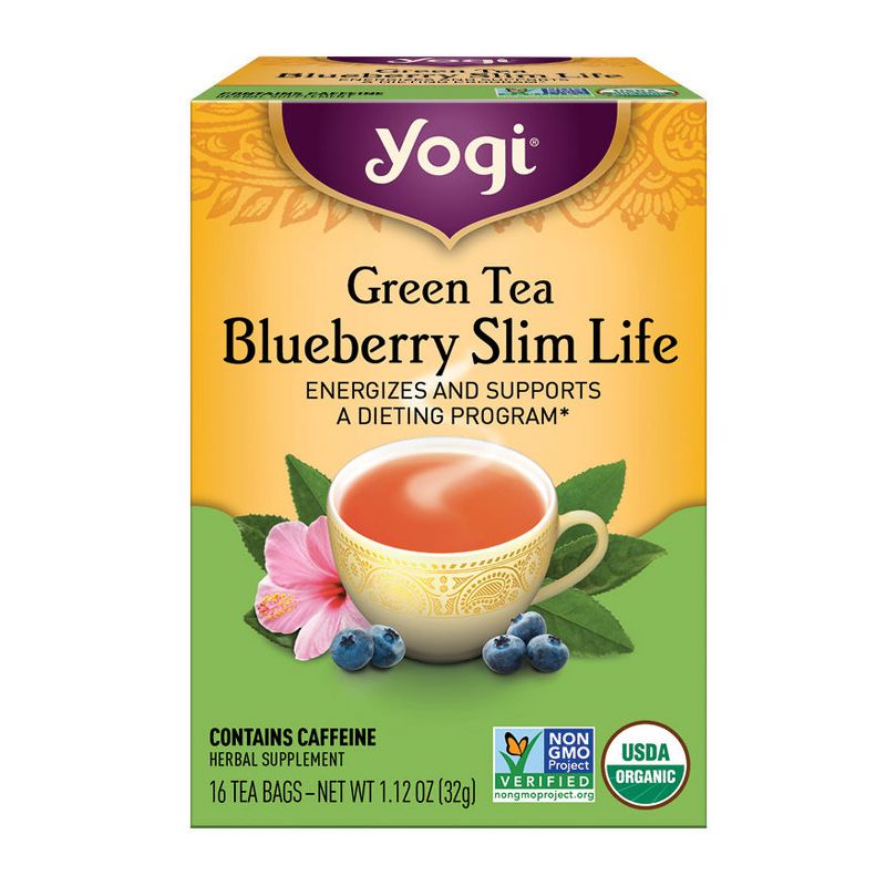 Yogi Tea - Green Tea Blueberry Slim Life Tea - 16ct, 1 of 8