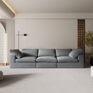 CAVINAS Convertible Sleeper Sofa Bed with Cylindrical Pillow,Corduroy Folding Mattress Couch with Fixed-Shape Frame,Floor Sofa for Living Room - 1 of 4