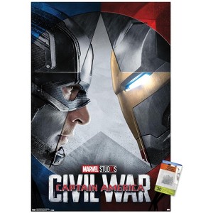 Trends International Marvel - Captain America: Civil War - Faceoff One Sheet Unframed Wall Poster Prints - 1 of 4