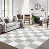 Modern Washable Area Rugs Living Room Bedroom Soft Low Pile Non-Slip Geometric Rug - 2 of 4