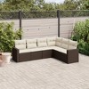 vidaXL Garden Sofa Set Brown - 2 of 4