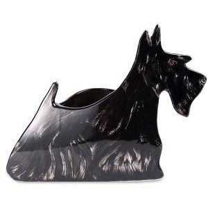 Pavilion Gift Company - Frankie - Scottie - 9" x 9.5" Dog Planter Vase - Decorative Vases - 1 of 3