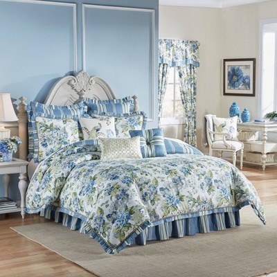 Queen 3pc Floral Engagement Comforter Set  Waverly