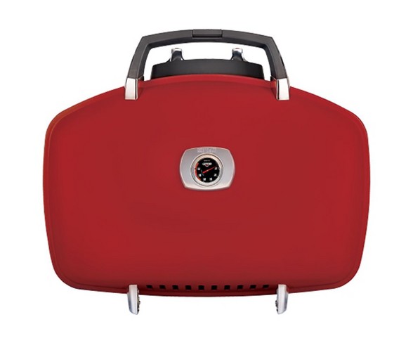 Napoleon Products Napoleon Travelq 285 Compact Durable Easy Portable Gas Grill With Griddle, Red