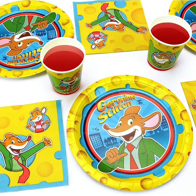 Prime Party Geronimo Stilton Birthday Party Supplies Pack | 58 Pieces | Serves 8 Guests, 4 of 5