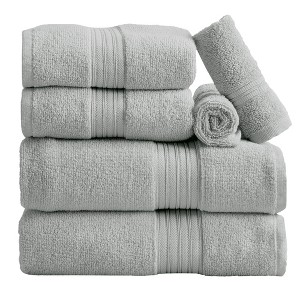 100% Cotton Quick-Dry Everday Towel Set - Great Bay Home - 1 of 4
