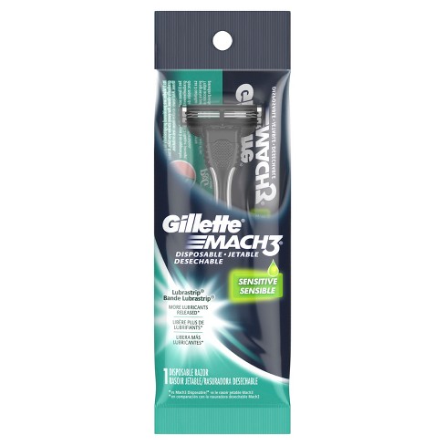 Gillette Mach3 Sensitive Men's Disposable Razor - image 1 of 4