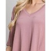 Women's V-neck Blouse - ALLIE ROSE - 2 of 2