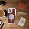 iHome Magnetic Vegan Leather Velo Case, Ultra Slim, Shock Absorbent, MagSafe Compatible for iPhone 12 Pro Max, Brown - 3 of 4