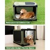 APRILSOUL 36 Inch Collapsible Travel Dog Crate for Medium Large Dogs, Portable Dog Crate 4-Door Foldable Soft Kennel - 3 of 4