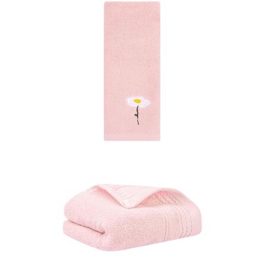 REGALWOVEN Bathroom Soft Absorbent Hand Towel 14" x 30"/13" x 30" 2 Pcs