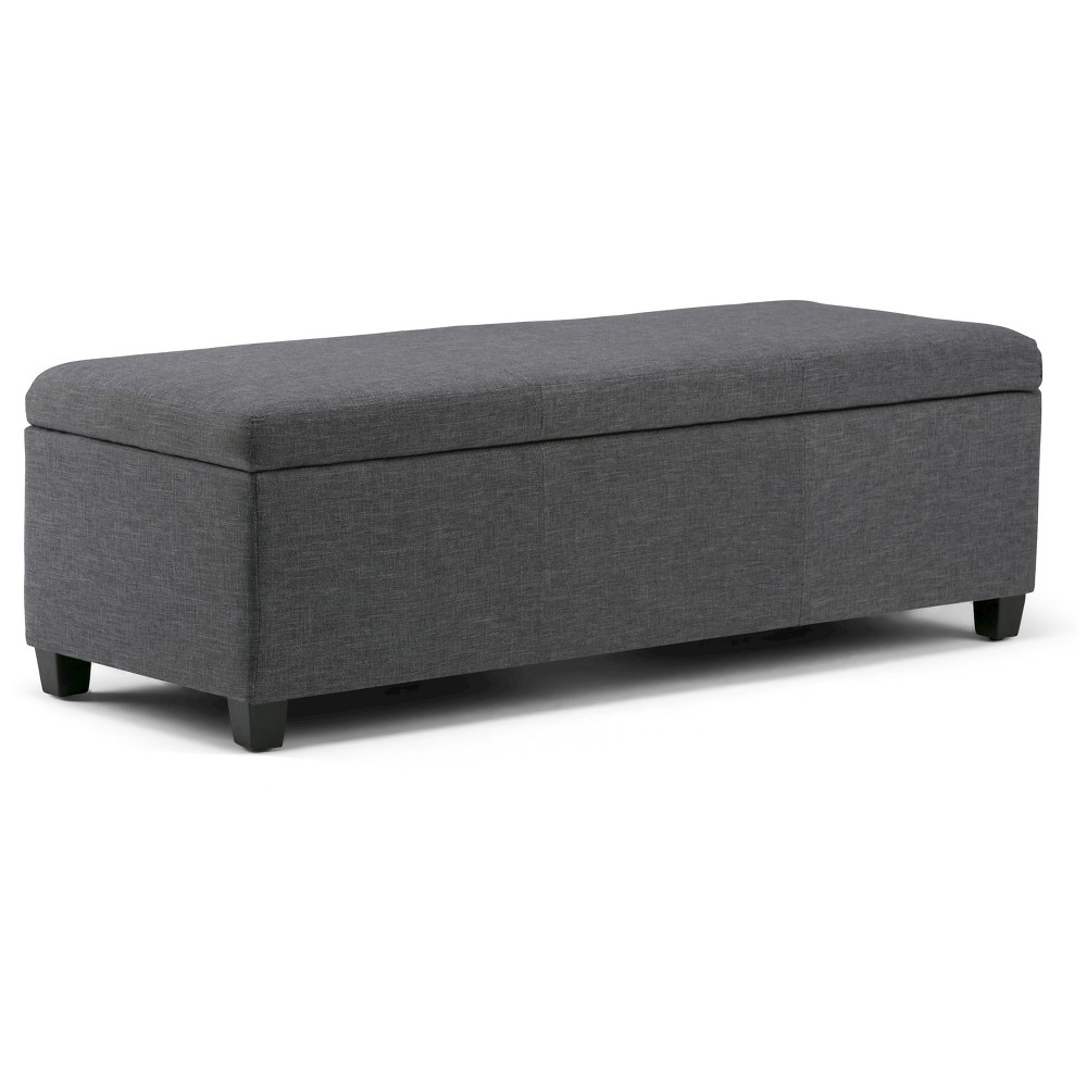 Photos - Pouffe / Bench 48" Franklin Storage Ottoman Bench Slate Gray - WyndenHall