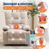 Garvee Electric Power Lift Recliner Sofa, Heated Massage & 45° Lift Assist, Swivel Rocker with Cup Holders, Comfortable Lounge for Elderly - 4 of 4