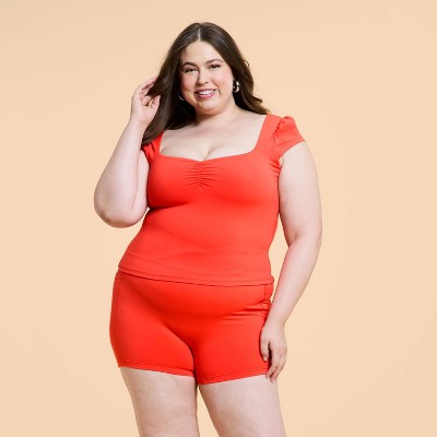 Blogilates Women's Sweetheart Cropped Short Sleeve Shirt