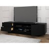 Galleri TV Stand for TVs up to 80" Black - Nexera: Media Console with Open Shelves & Drawer Storage - 2 of 4