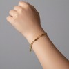 Guili Adults/Teens 14K Gold Plated Paperclip Bracelet - Trendy, Minimalist Jewelry Perfect for Everyday Wear, Casual Looks, or Special Occasions - 3 of 3