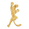 Black Bow Jewelry 14k Yellow Gold Large Vertical Panther Hidden Bail Pendant - 3 of 4