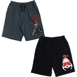 Star Wars Darth Vader TIE Fighter French Terry 2 Pack Shorts Little Kid to Big Kid - 1 of 4