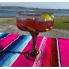 Dos Sueños Mexican Hand Blown  Margarita Glasses - Confetti Carmen Design - 16oz - Set of 4 - 4 of 4