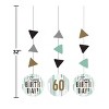 Creative Converting Minted Milestone Chocolate Chip Mint Birthday Decor Set - 3 of 4