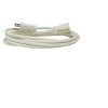 Woods 8' Outdoor Extension Cord White: 16 AWG, UL Listed, Indoor/Outdoor Use, 13 Amp, 1 Outlet, 1 Year Warranty - 2 of 2