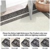 Modern Machine WashableArea Rug with Non Slip Backing Low Pile Accent Rug Foldable Contemporary Indoor Carpet - 3 of 4