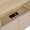 NicBex Full/Queen Upholstered Floating Bed Frame with Storage Headboard,Wood Platform Bed Frame with LED Light,Charging Station,No Box Spring Needed - 4 of 4