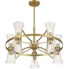 Savoy House Bennington 10 - Light Chandelier in  Warm Brass - 3 of 4